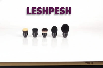 5-in-1 Electric Makeup Brush Replacement Heads – Premium Synthetic Attachments for Foundation, Powder, Blush & Contour