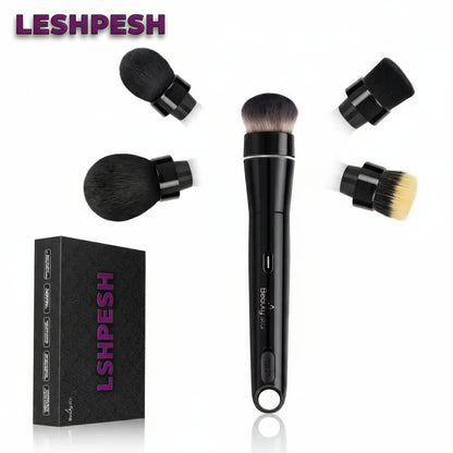 Electric Makeup Brush Set – 5-in-1 Automatic Foundation & Powder Tool