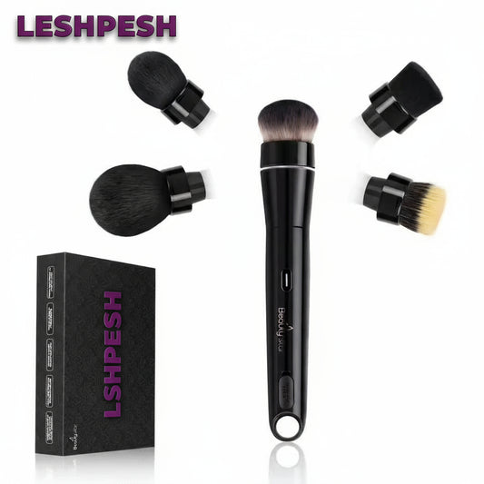 Electric Makeup Brush Set – 5-in-1 Automatic Foundation & Powder Tool