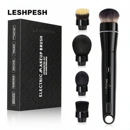 Electric Makeup Brush Set – 5-in-1 Automatic Foundation & Powder Tool