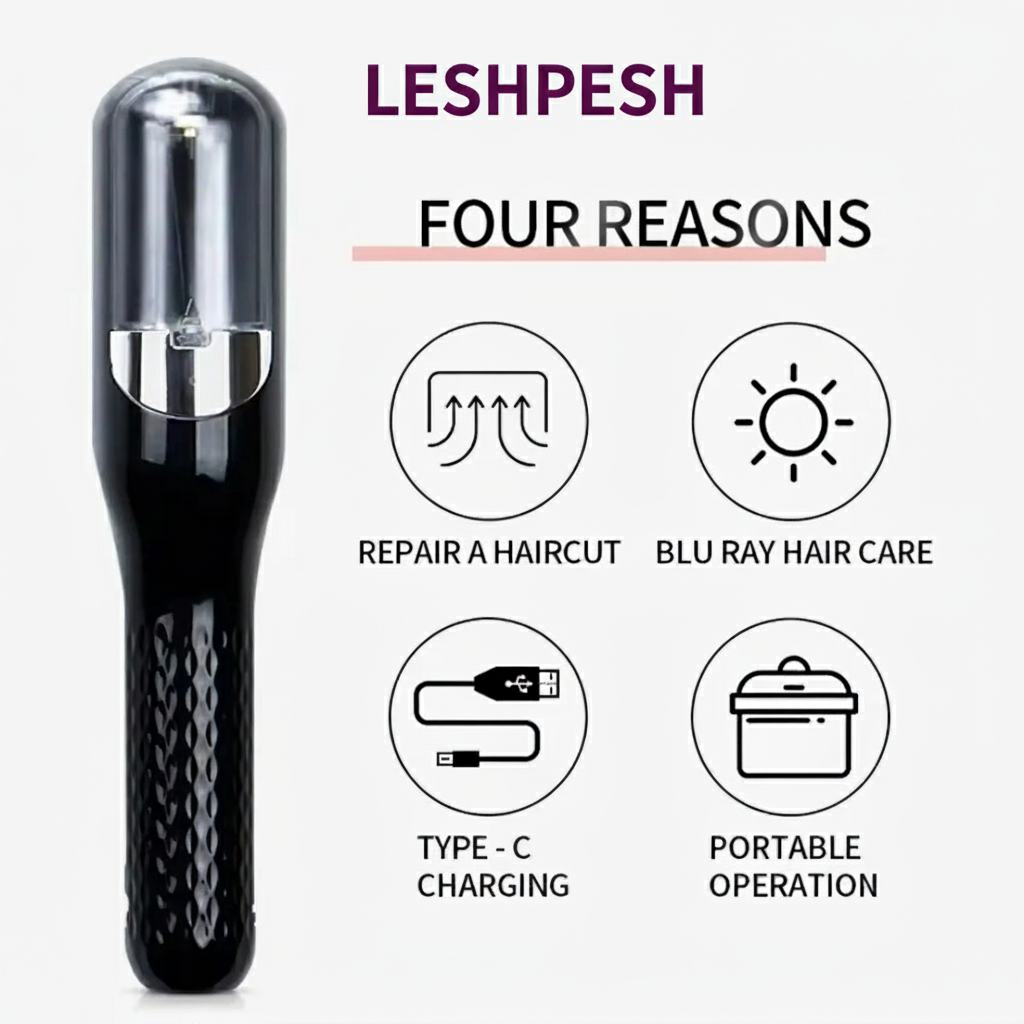 Professional Cordless Split End Hair Trimmer with Automatic Split Remover Multi-functional Hair Care Beauty Tool